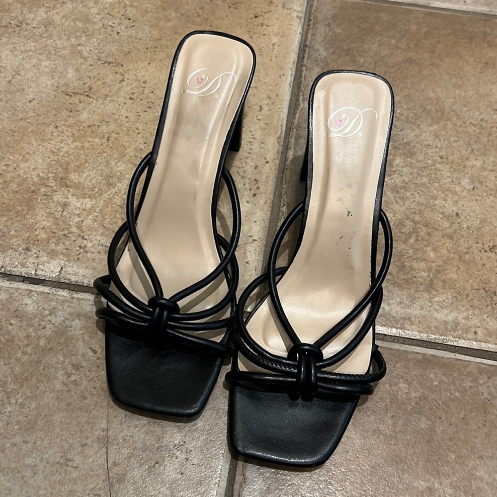 black heels (only worn once!!)